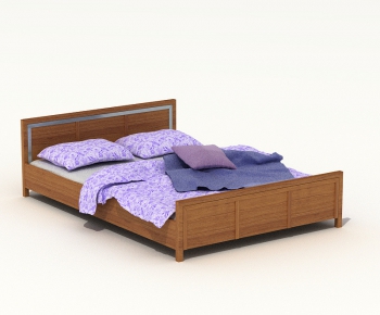 Modern Double Bed-ID:628922553