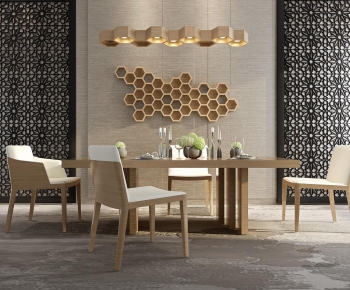 Modern New Chinese Style Dining Table And Chairs-ID:723585198