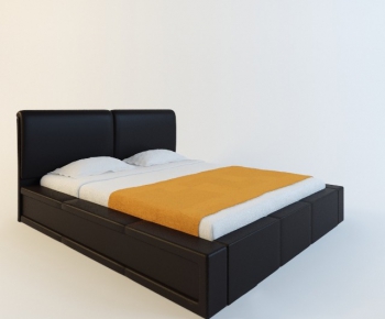 Modern Double Bed-ID:813601489
