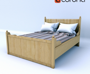 Modern Double Bed-ID:893233559
