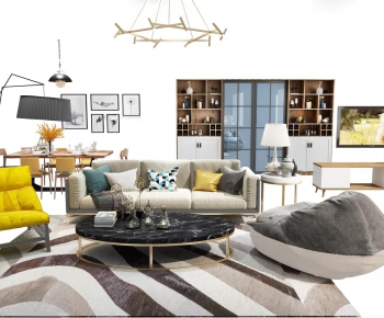 Nordic Style Sofa Combination-ID:855885378