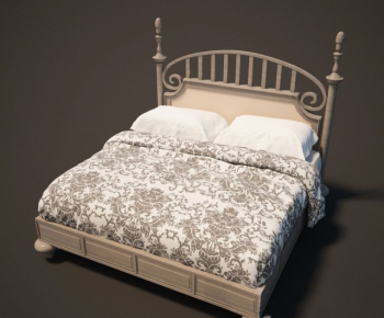 European Style Double Bed-ID:593462935