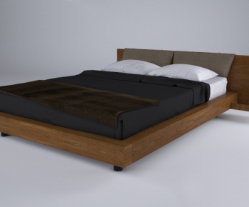 Modern Double Bed-ID:889489128