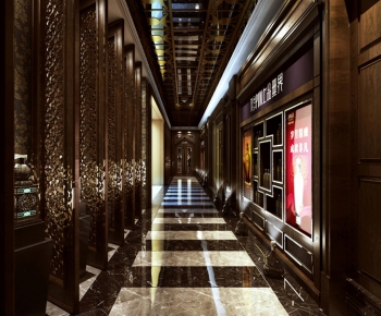 European Style Corridor Elevator Hall-ID:691339973