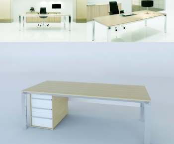 现代办公桌-ID:201401265