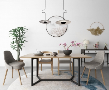New Chinese Style Dining Table And Chairs-ID:497895159