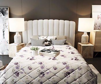 Nordic Style Double Bed-ID:833408393