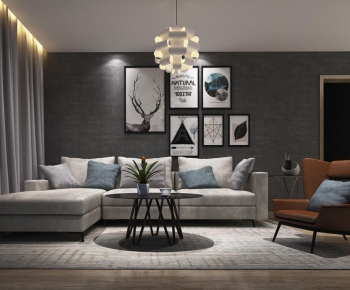 Modern Nordic Style A Living Room-ID:323145615
