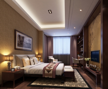 New Chinese Style Bedroom-ID:120367134