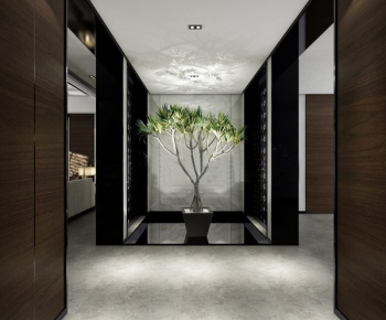 Modern Corridor Elevator Hall-ID:529914122