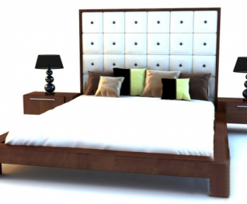 Modern Double Bed-ID:825154261