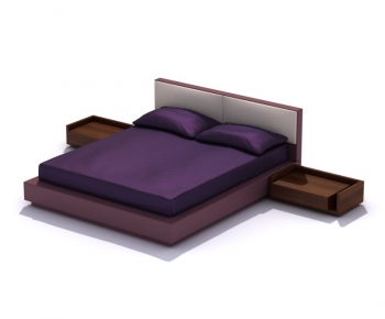 Modern Double Bed-ID:958419314