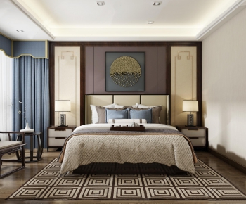 New Chinese Style Bedroom-ID:872766352