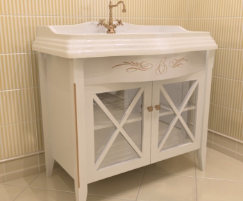 European Style Bathroom Cabinet-ID:507130568