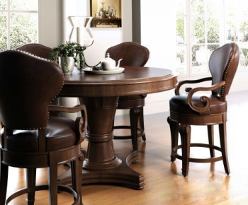 American Style European Style French Style Dining Table And Chairs-ID:322302898