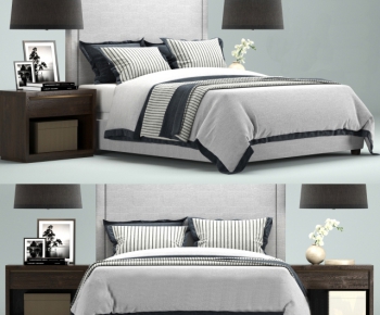 Modern Double Bed-ID:628869663