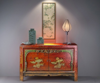 Chinese Style Side Cabinet/Entrance Cabinet-ID:394534916