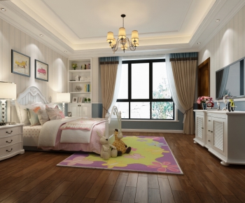 American Style Simple European Style Girl's Room Daughter's Room-ID:489942641