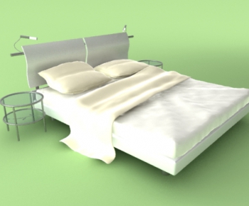 Modern Double Bed-ID:812655423