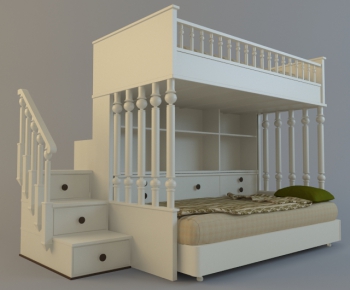 Simple European Style Child's Bed-ID:771403328