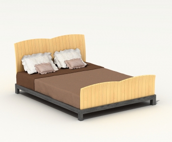 Modern Double Bed-ID:743488956