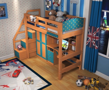 American Style Child's Bed-ID:245117745