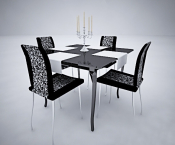 Modern Dining Table And Chairs-ID:125959579