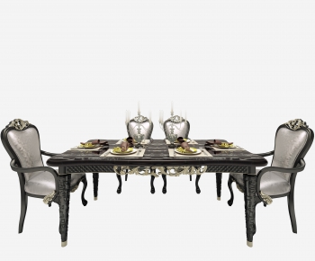 European Style Dining Table And Chairs-ID:482661356
