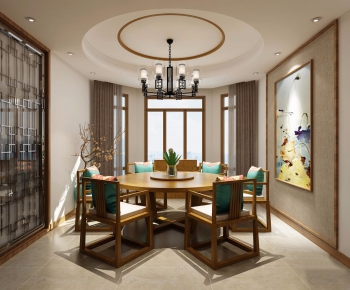 New Chinese Style Dining Room-ID:867834983