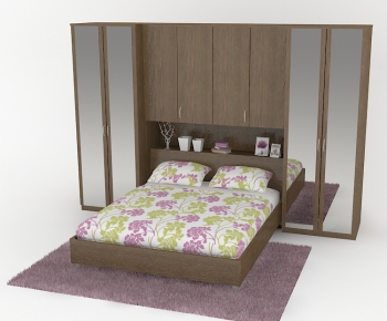 Modern Double Bed-ID:808832354