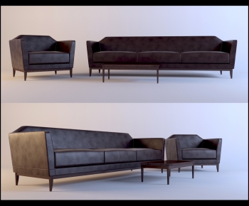 Modern Three-seat Sofa-ID:800319873