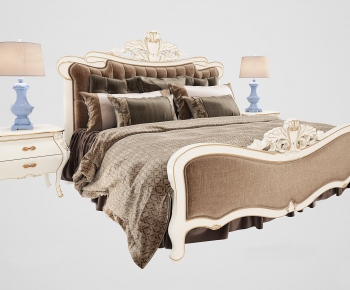European Style Double Bed-ID:598866459