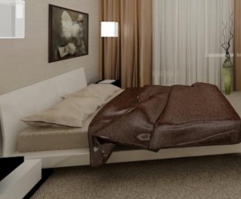 Modern Double Bed-ID:663052417