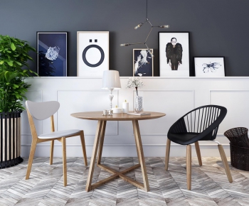 Modern Nordic Style Dining Table And Chairs-ID:725438328
