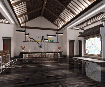 New Chinese Style Lobby Hall-ID:557471224