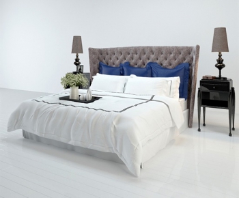 New Classical Style Double Bed-ID:736505613