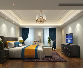 Simple European Style Bedroom-ID:905359289
