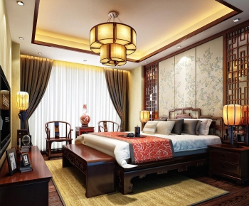 Chinese Style Bedroom-ID:767233876