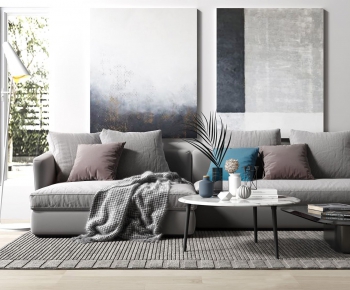 Nordic Style Multi Person Sofa-ID:148447891