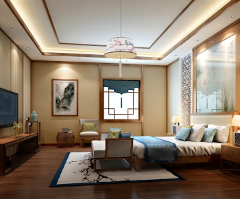 New Chinese Style Bedroom-ID:851548898