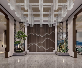 New Chinese Style Lobby Hall-ID:141192858