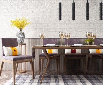 Modern Dining Table And Chairs-ID:681687111
