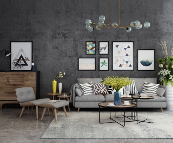 Nordic Style Sofa Combination-ID:447173222