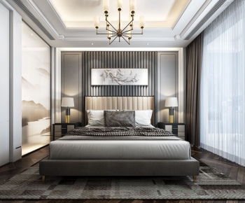 New Chinese Style Bedroom-ID:982488819
