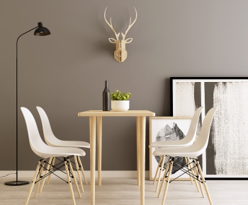 Nordic Style Dining Table And Chairs-ID:657334864