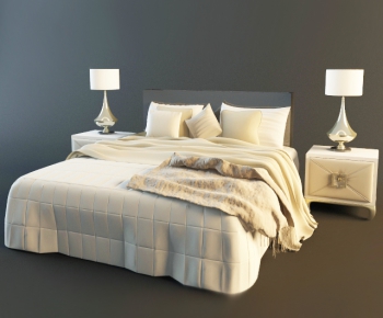 Modern Double Bed-ID:685789924