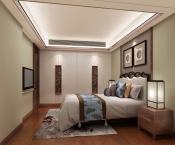 New Chinese Style Bedroom-ID:169216711