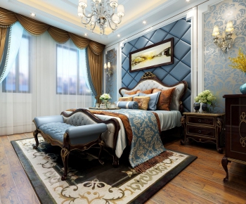 European Style Bedroom-ID:621191233