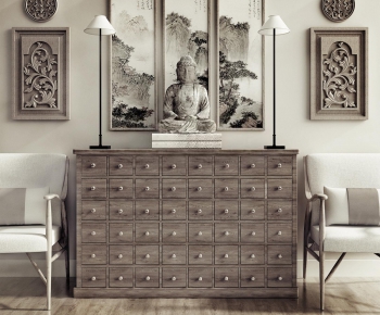 Chinese Style New Chinese Style Side Cabinet/Entrance Cabinet-ID:450216399