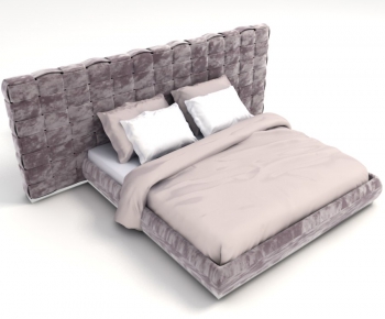 Modern Double Bed-ID:345257469